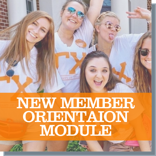 Button for New Member Orientation Module Page