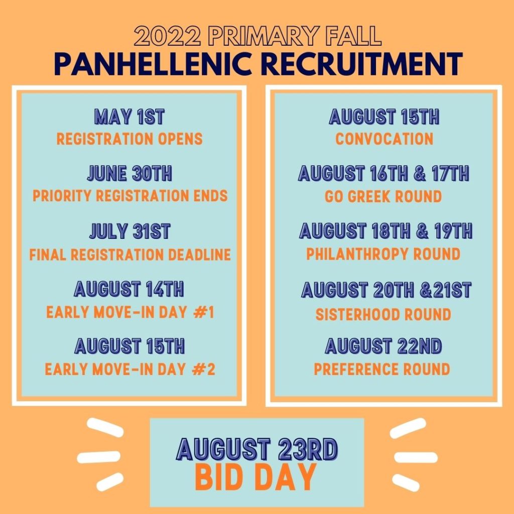 Panhellenic Recruitment Office of Sorority & Fraternity Life